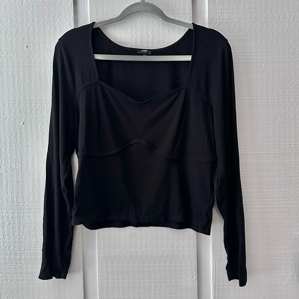 Black Long Sleeve Top